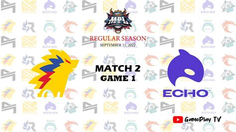 ONIC PH VS ECHO MPL PH SEASON 10 WEEK 5 DAY 3 MATCH 2 GAME 1 GamePlay