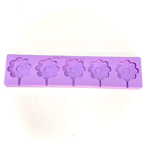 L Molde De Silicone Pirulito Flores Para Decorar Elo