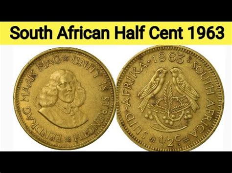 South African Half Cent Old Rare Coin Antique Coins Most