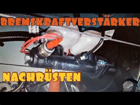 VW T1 Bus Bremskraftverstärker Nachrüsten YouTube