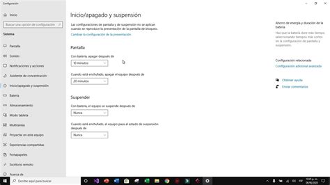 Configurar Modo Suspensi N De Pantalla En Windows Youtube