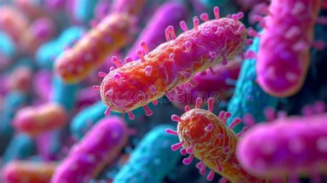 Close-up of Pseudomonas Aeruginosa Bacteria Under a Microscope AI Generated Stock Illustration ...