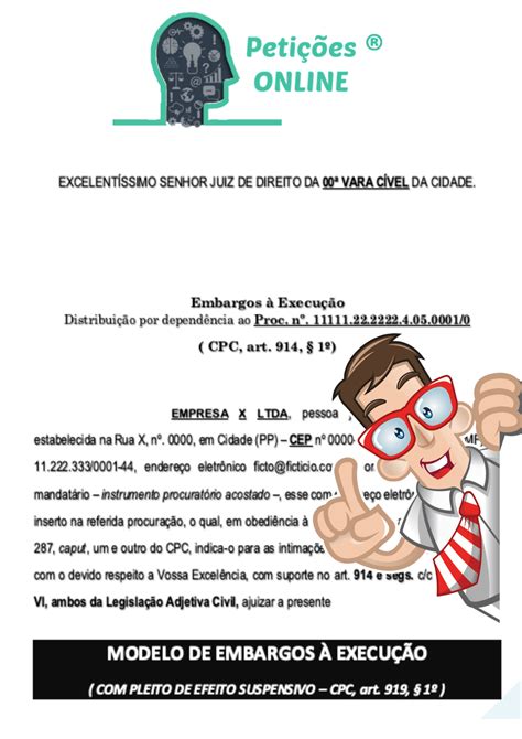 Modelo Embargos à Execução Título Extrajudicial Cédula