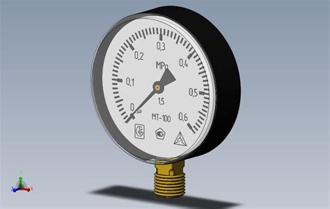 压力计MT100_SOLIDWORKS 2017_模型图纸免费下载 – 懒石网