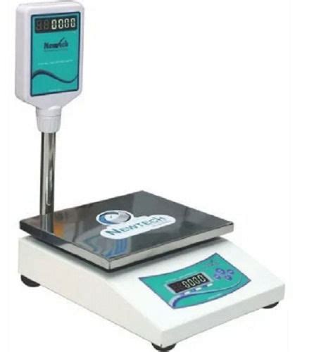 100 Kg Load Rectangular Plastic Stainless Steel Led Electronic Weighing