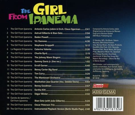 The Girl From Ipanema Cd Jpc