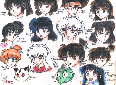 Inuyasha characters by spogunasya on DeviantArt