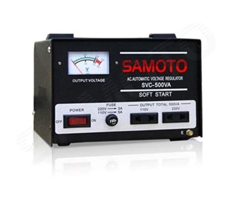 Jual Stabilizer Samoto Stabiliser 500 VA Stavol Listrik SMT Svc Avr