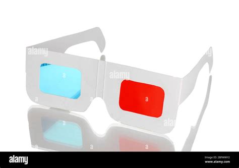 Stereo Glasses Isolated On White Stock Photo Alamy