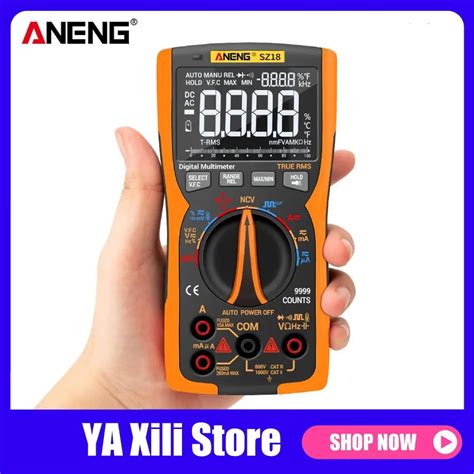 Aneng Sz18 Digital Multimeter 9999 Professional True Rms Analog Tester Multimetro Diy Transistor