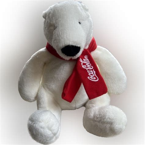 Coke | Toys | 207 Coca Cola Coke Plush Polar Bear With Scarf 0 Stuffed ...