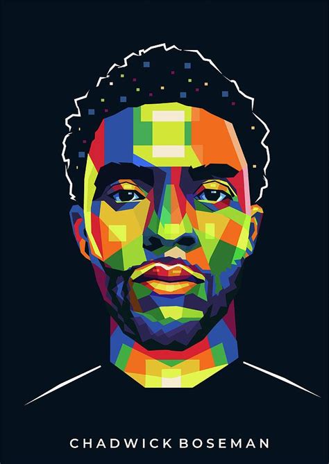 Chadwick Boseman Digital Art By Idris Syiroj