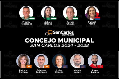 Estos Serán Los Nuevos Regidores En El Concejo Municipal De San Carlos