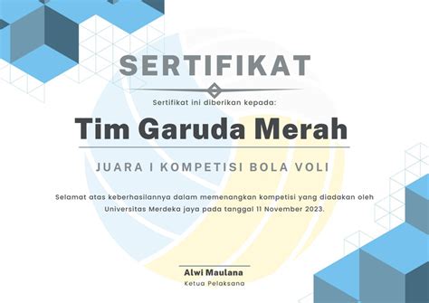 Download Contoh Sertifikat Workshop Mengagumkan Canva