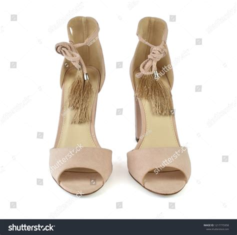 Nude Look Roman Style Highheeled Sandals Stock Photo Shutterstock