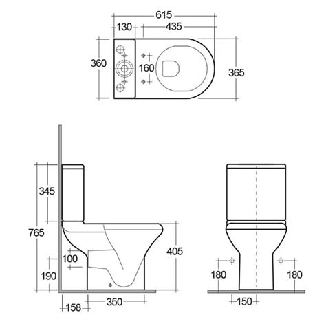 RAK Compact Full Access White Close Coupled WC Pack With Urea Soft ...