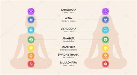 Chakras Muladhara Swadhisthana Manipura Anahata Vishuddha Ajna