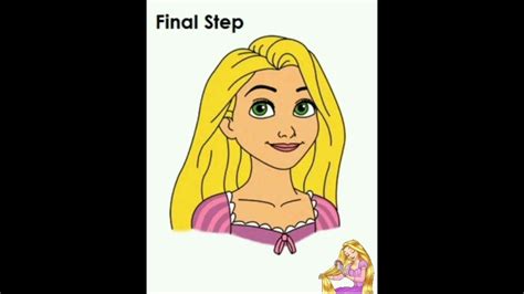 How To Draw Rapunzel Step By Step Shorts رسم روبانزل خطوة بخطوة Youtube