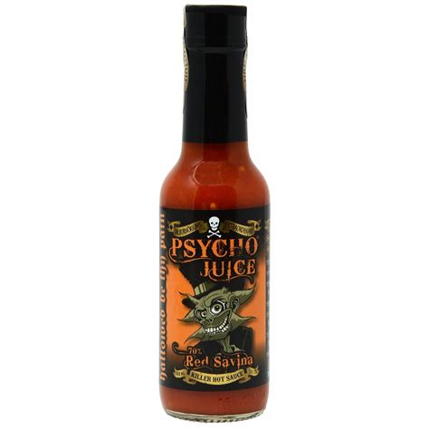 Amazon Psycho Juice Hot Chili Sauce Red Savina Grocery