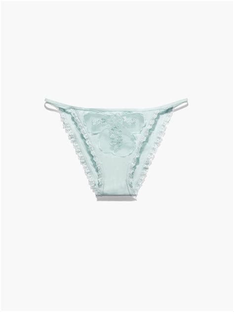 A Peek Behind The Lace String Bikini In Blue SAVAGE X FENTY France