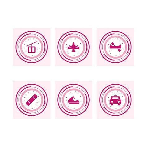 Commercial Use Vector Png Images Icon Set Of Transport For Personal