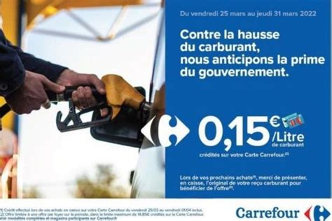 Carnets De Notes CARREFOUR ANTICIPE LA REMISE CARBURANT AVEC 15