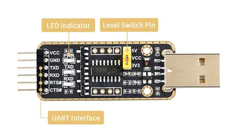 Usb To Uart Communication Module Micro Mini Type A Type C Connectors High Baud Rate