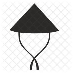 Chinese hat Icon - Download in Glyph Style