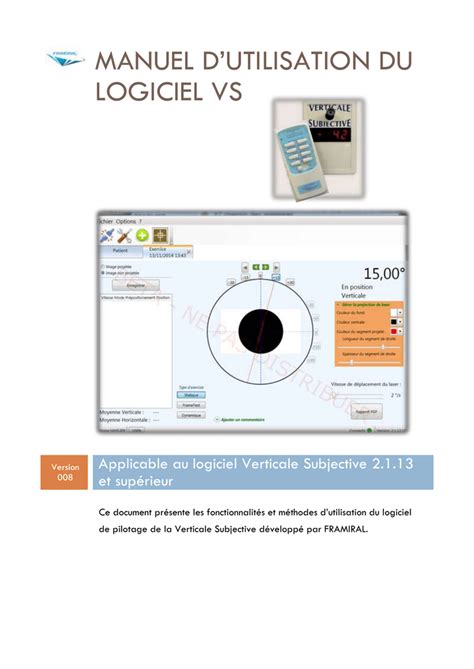 Manuel D Utilisation Du Logiciel VS Manualzz