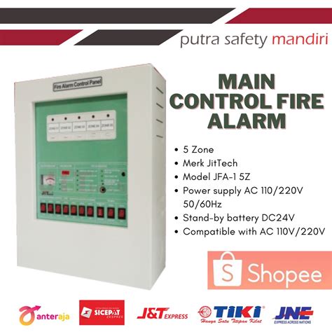 Jual MCFA MAIN CONTROL FIRE ALARM 5 10 20 ZONE FACP KONVENSIONAL