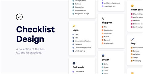 Checklist Design A Collection Of The Best Design Practices