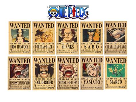 One Piece Bounty Poster Luffy Wanted Bounty Poster Shanks Sabo Ace One