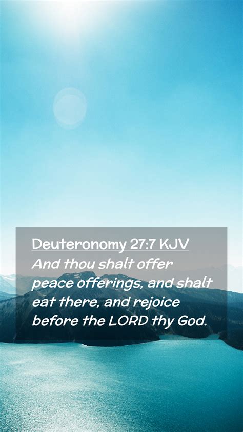 Deuteronomy Kjv Mobile Phone Wallpaper And Thou Shalt Offer