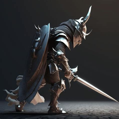 Premium Ai Image Victorious Skeleton Warrior With Sword Ai Generated Art