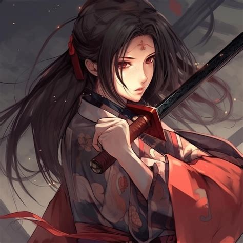 Premium AI Image | Warrior anime woman character High quality picture ...