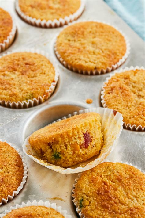 Simple Savory Cornbread Muffins Gemmas Bigger Bolder Baking