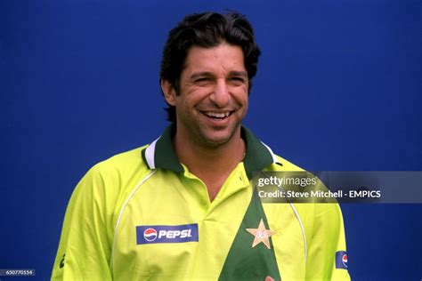 Pakistans Wasim Akram Poses For The Official Photo News Photo Getty