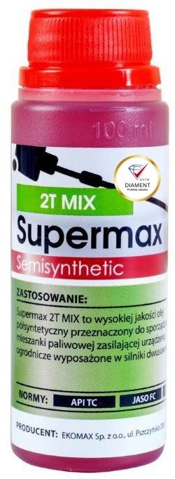 Supermax T Mix Olej Do Pi Czerwony Ml Ekomax Olejada Pl