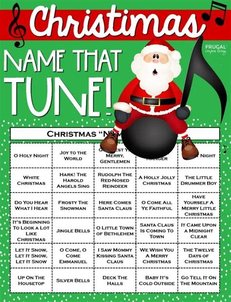 Free Printable Name That Christmas Song Game