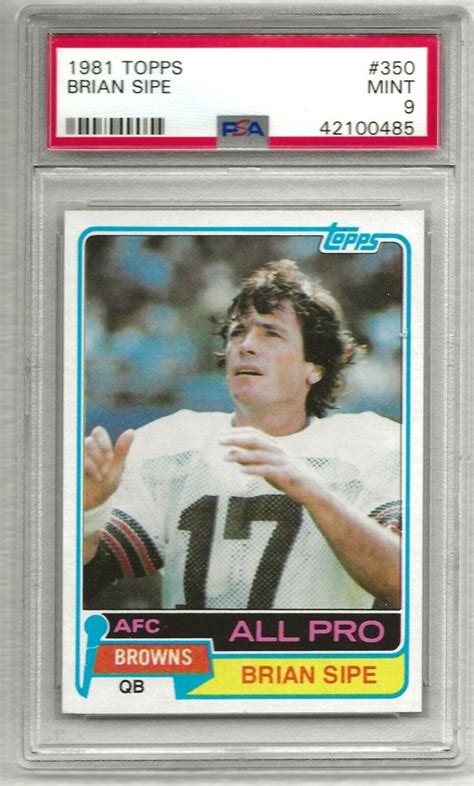 Auction Prices Realized Football Cards 1981 Topps Brian Sipe