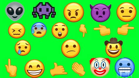 Green Screen Animated Emojis Pack 1 Youtube