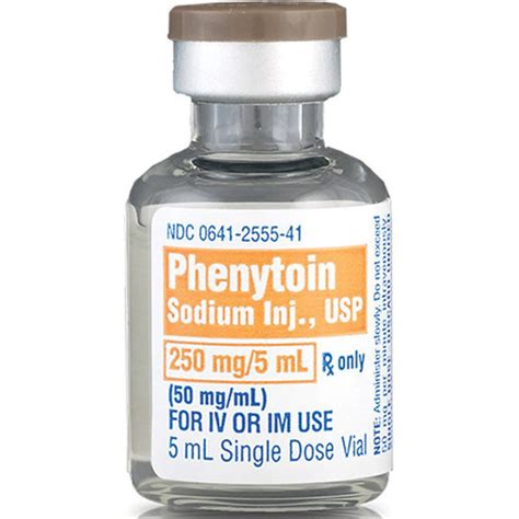 Phenytoin 50mgml 5ml Vial Bound Tree