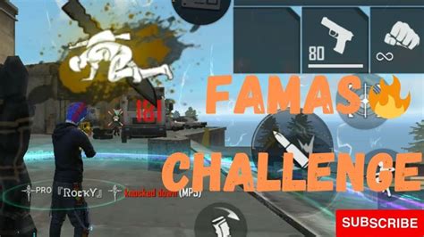 ONLY FAMAS CHALLENGE OVERPOWER GAMEPLAY GARENA FREEFIRE YouTube