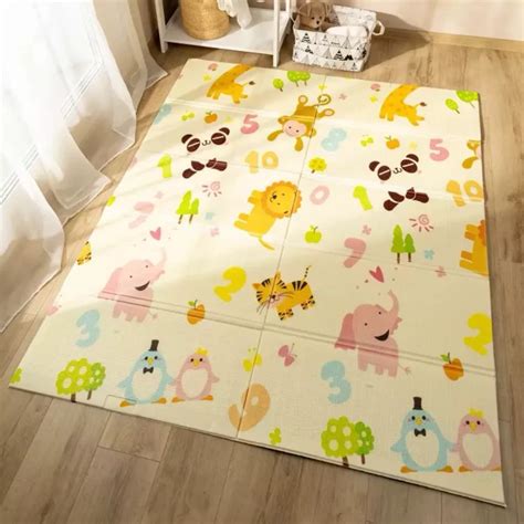 Килимок Poppet Малятко-жираф та Цифри-тварини двосторонній 150х180x1 см ...