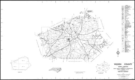 2000 Road Map Of Wilson County North Carolina