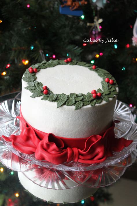 Holly Christmas Cake — Christmas Christmas Cake Decorations