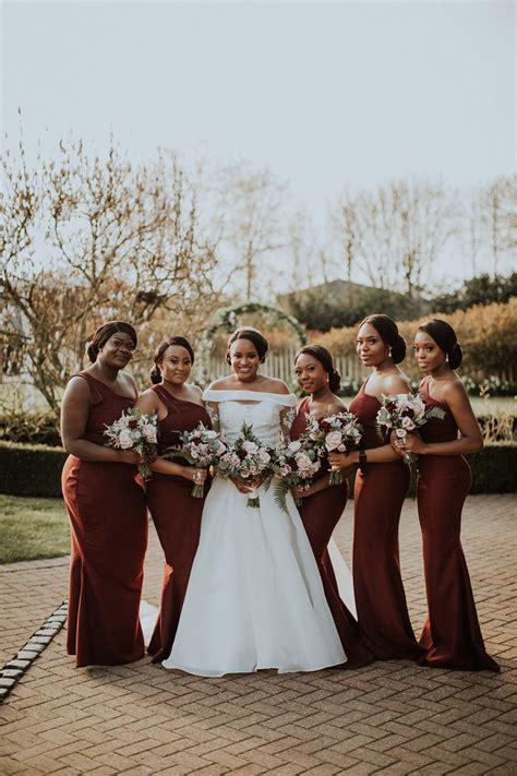 Maroon Bridesmaid Dresses