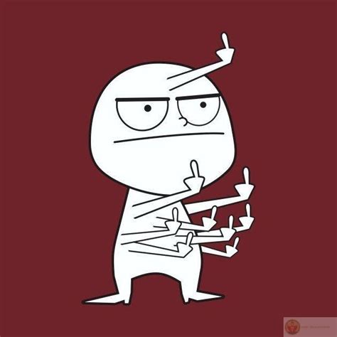 Ngón giữa meme fuck you ảnh chế bựa khiến bạn cười té nách