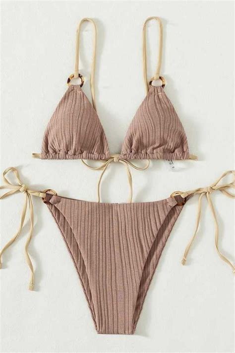 Spaghetti Strap Swimwear Bikini Set M LightBlue Walmart