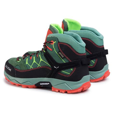 Trekkingschuhe Salewa Jr Alp Trainer Mid Gtx Gore Tex Myrtle